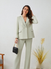 Custom Fashion Ladies Black Double Breasted Women'S Suit Jacket