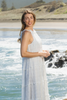 Amalfi White Shirred Maxi Dress